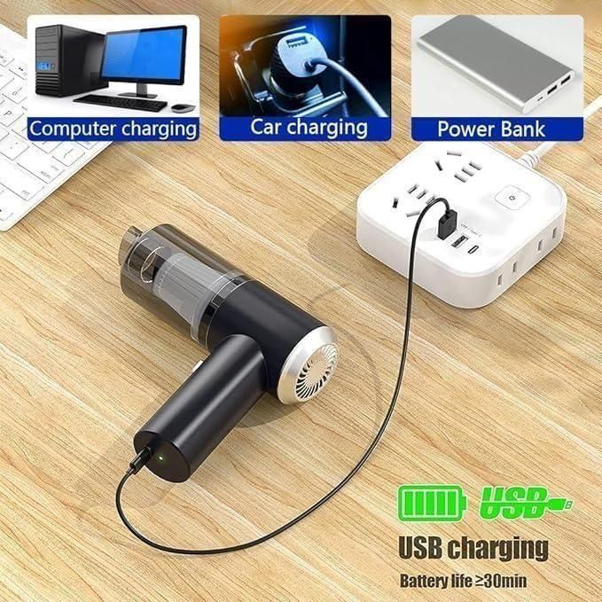 B-Vacuum Suction Cleaner- Portable Air Duster Wireless