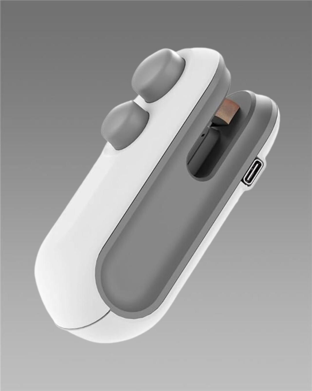 D-Portable Mini Sealing Machine 2 in 1 USB Rechargeable Magnetic Bag Sealer Heat Seal with Cutter